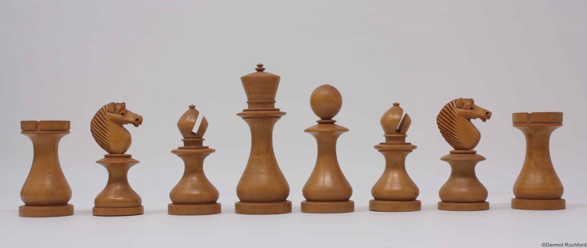 Rare Antique Dublin Chess Set