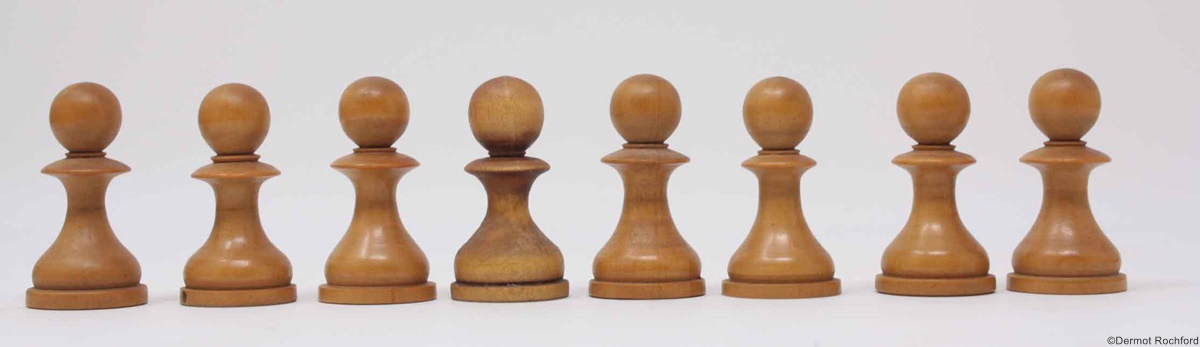 Rare Antique Dublin Chess Set