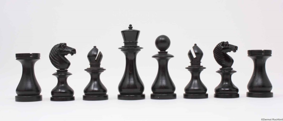 Rare Antique Dublin Chess Set