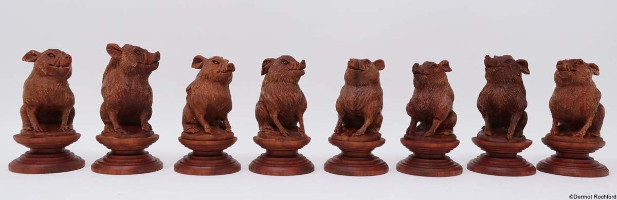 Carved Chess Set