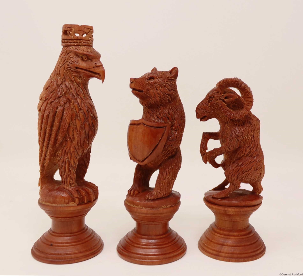 Antique Eagle Chess Set