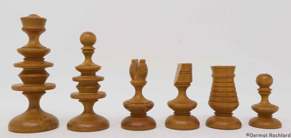 Antique Early English 18th Century Chess Set