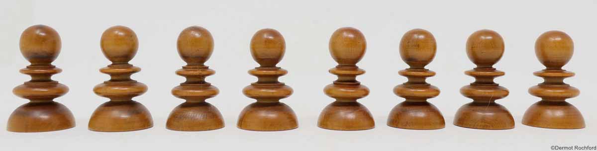 Antique English Chess Set