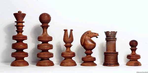 Early Antique English Chess Set