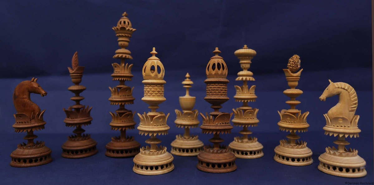 Antique German  Chess Set