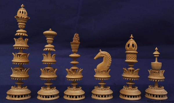 Antique German Erzgebirge Chess Set