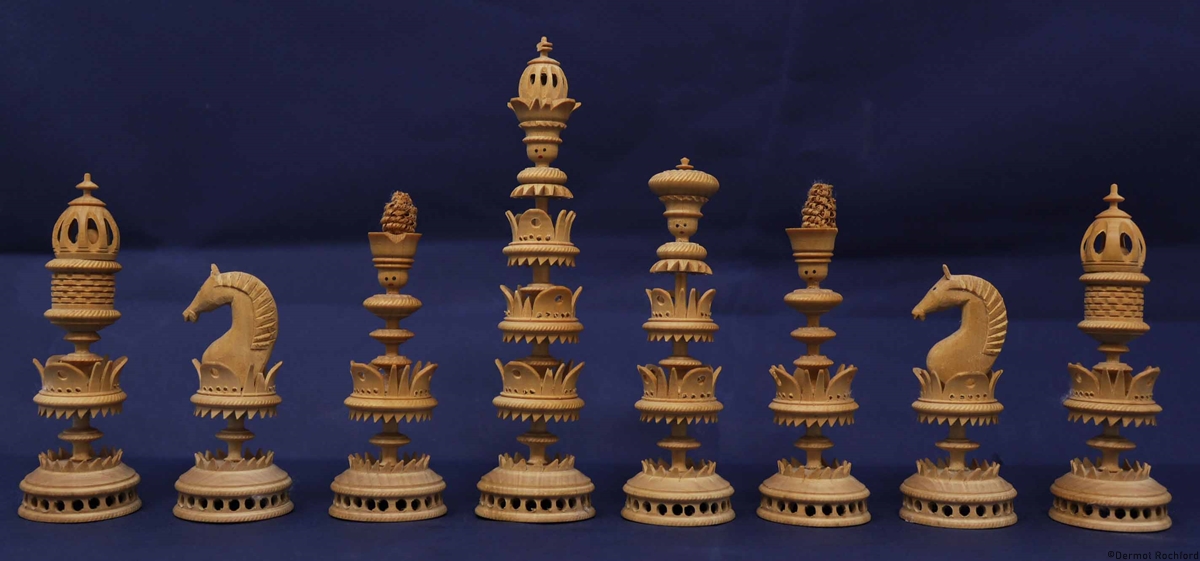 Antique German  Chess Set