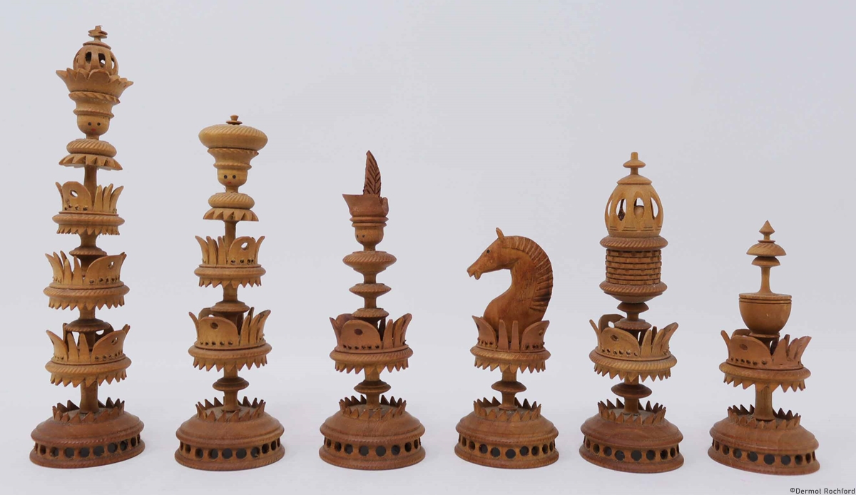 Antique German  Chess Set