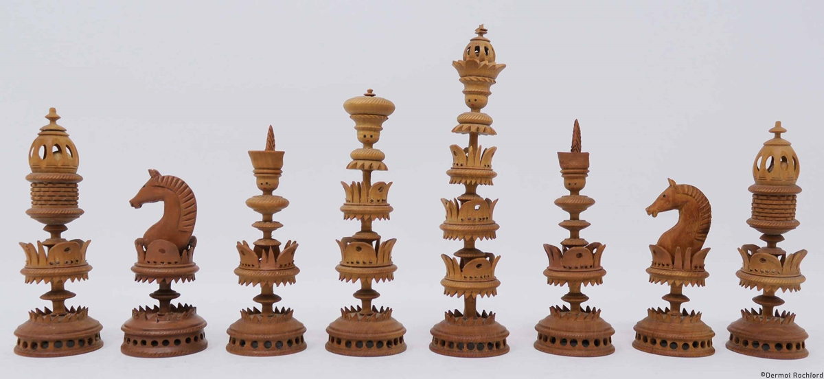 Antique German  Chess Set