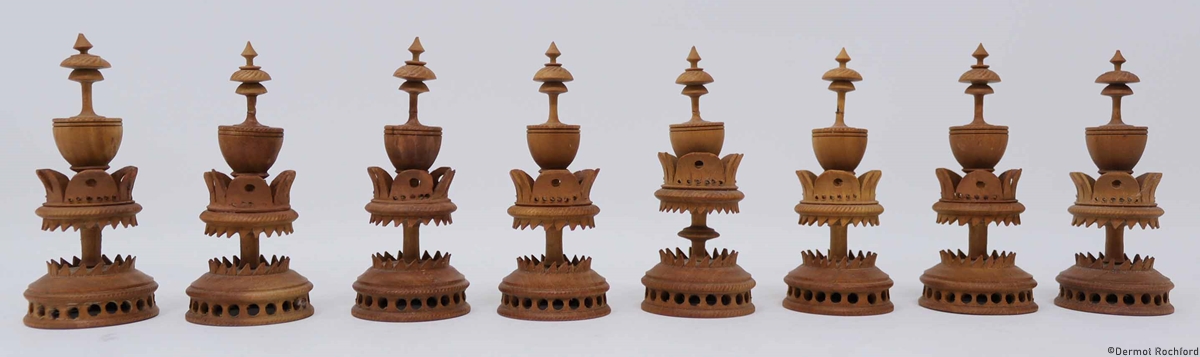 Antique German  Chess Set
