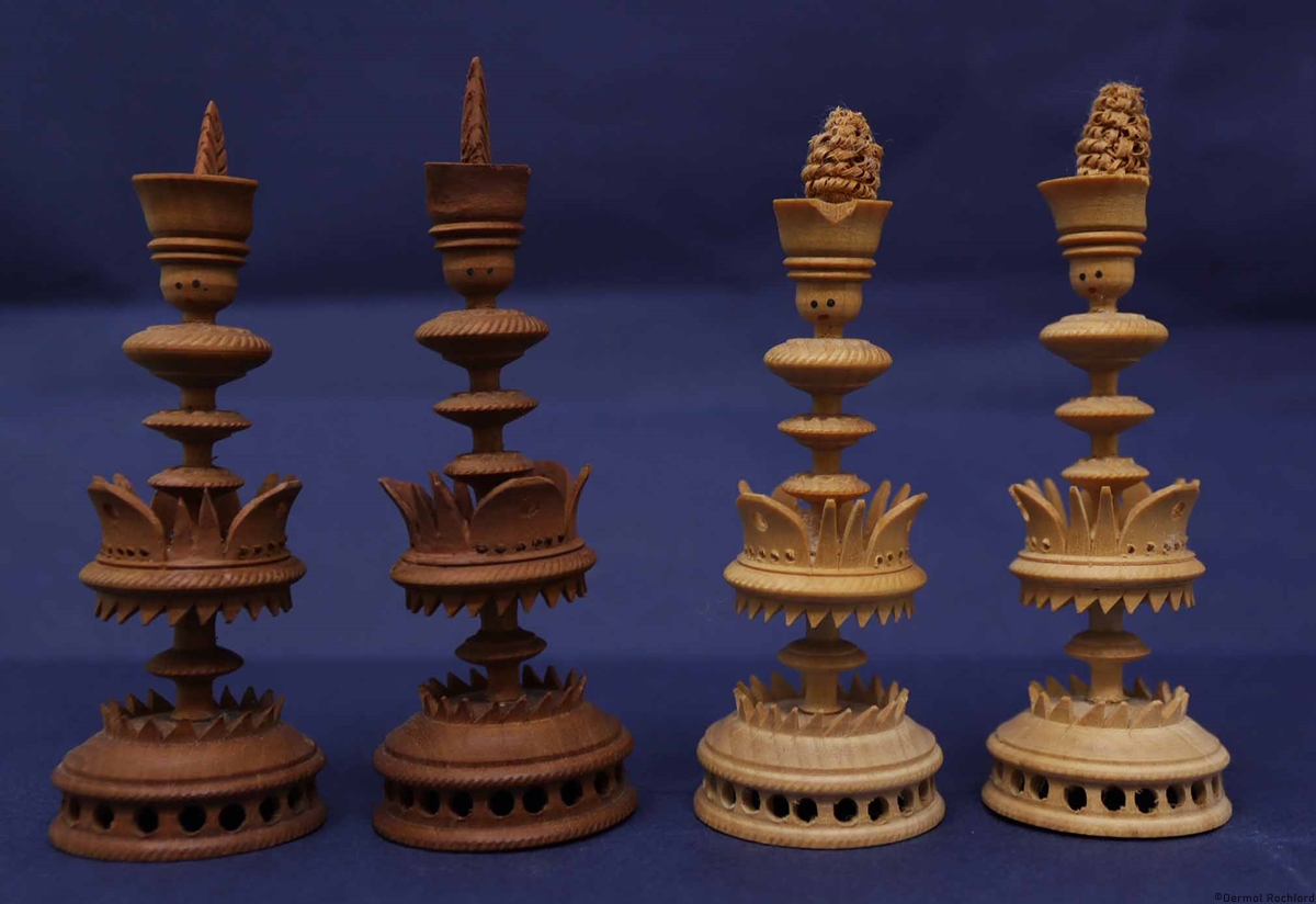 Antique German  Chess Set