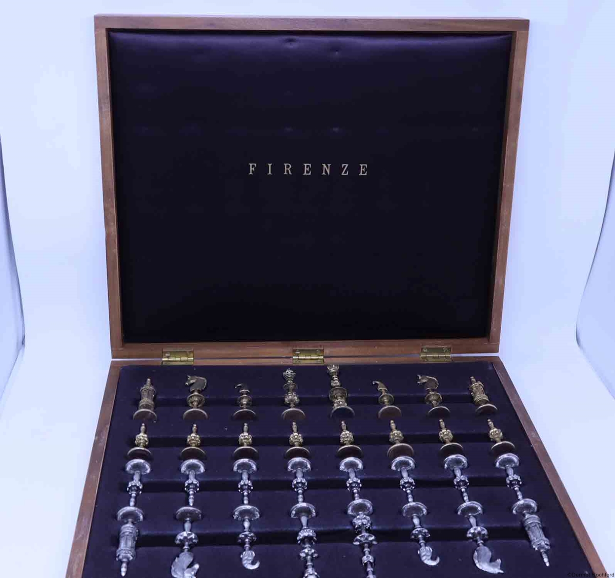 Vintage Silver Selenus Chess Set