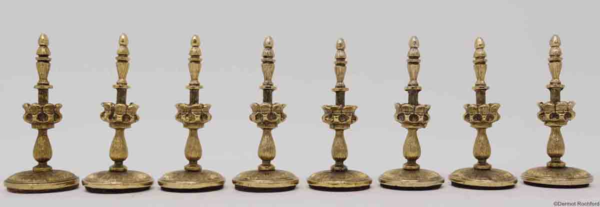 Vintage Silver Selenus Chess Set