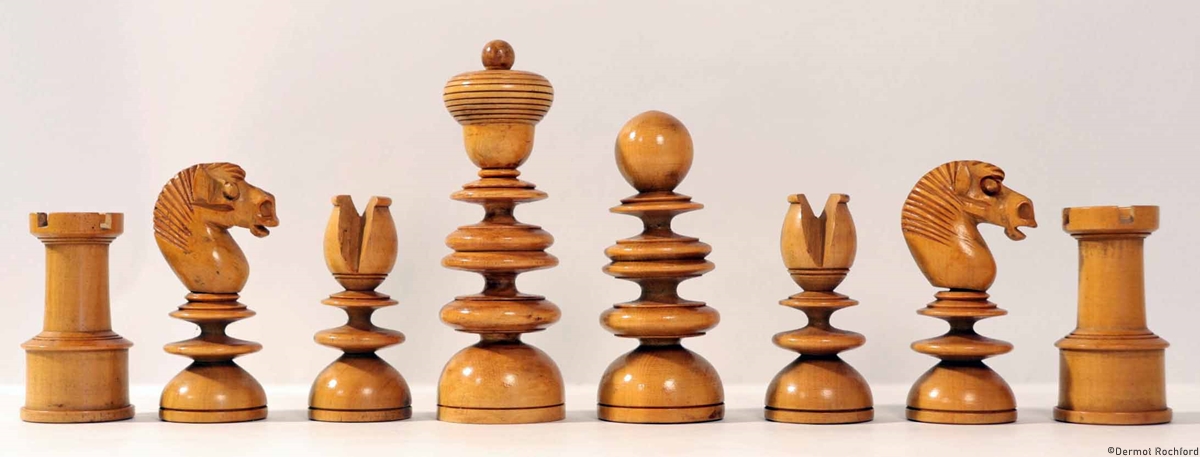 Antique Foster Chess Set