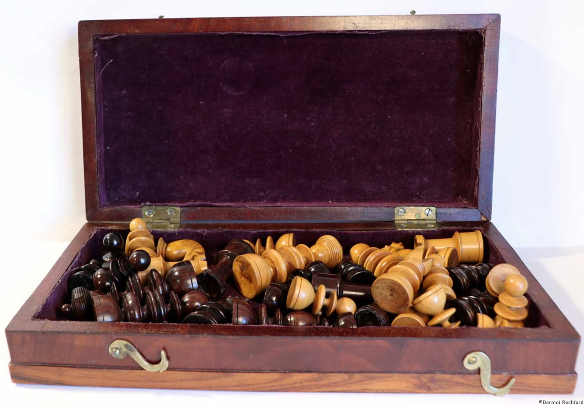 Antique Foster Chess Set