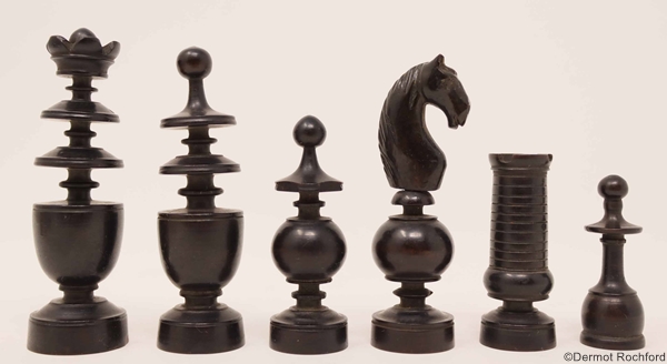 Antique French Regence Chess Set