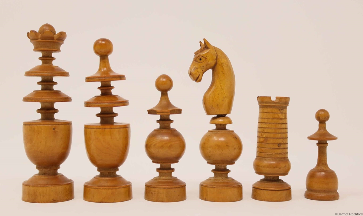 Antique Jaques Chess Set