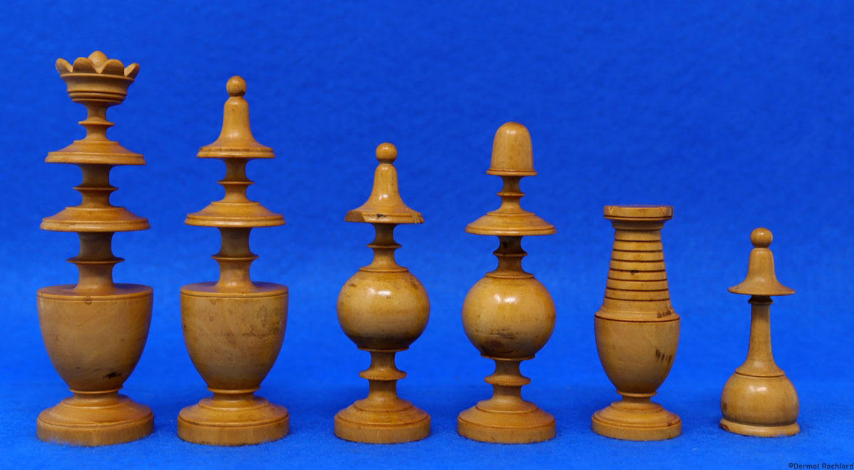 Antique French Directoire Chess Set