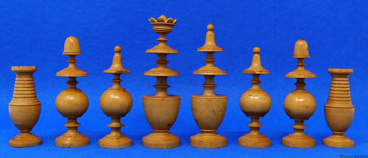 Antique French Directoire Chess Set