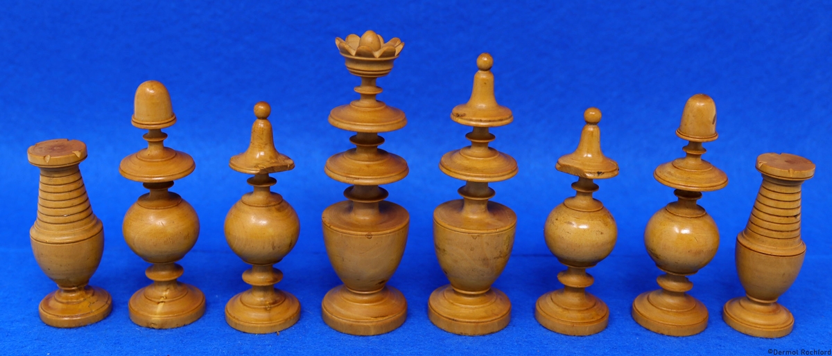 Antique French Directoire Chess Set