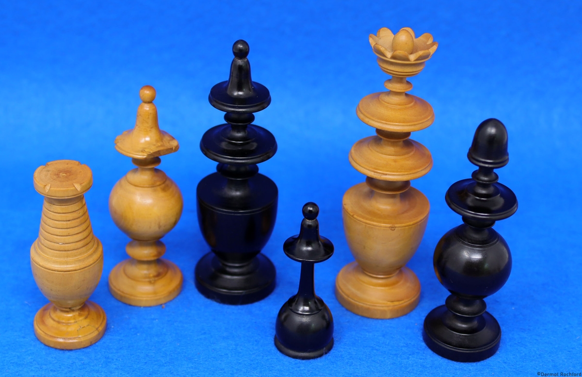 Antique French Directoire Chess Set