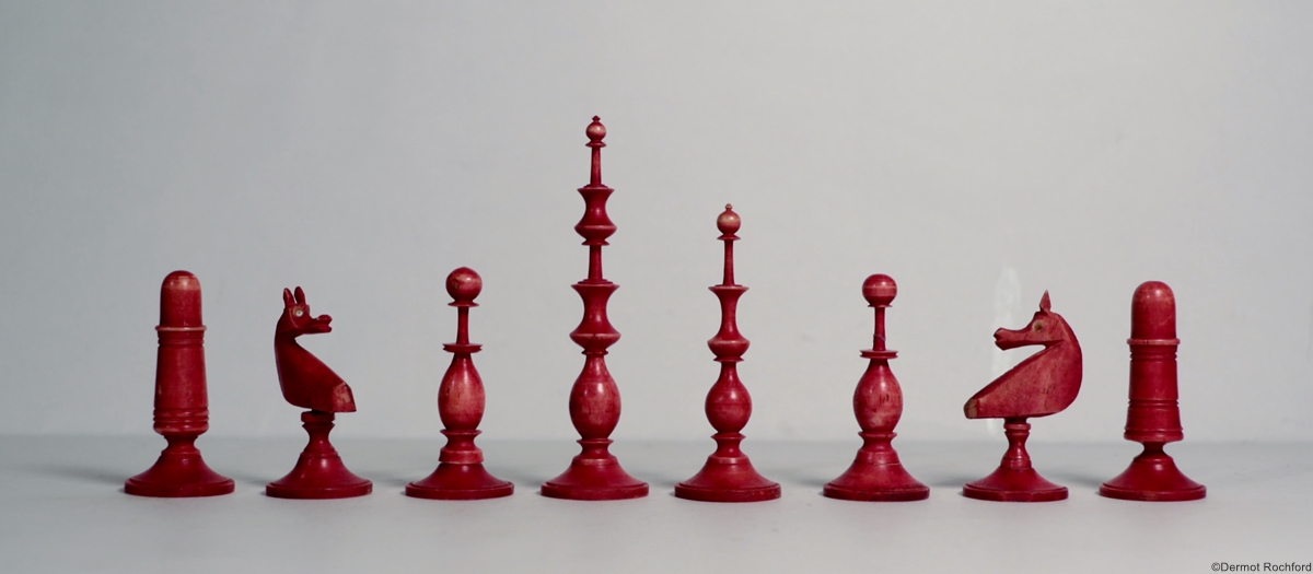 Antique German Chess Set