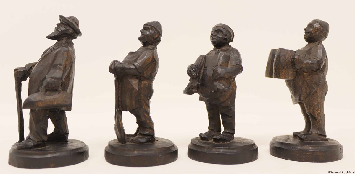 Antique Folk Chess Set