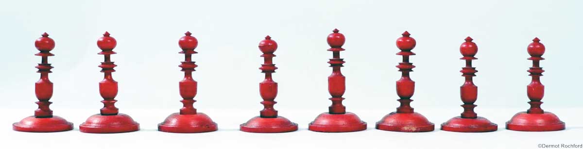 Antique Bone Selenus Chess Set