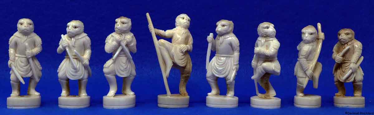Antler Monkey Chess Set