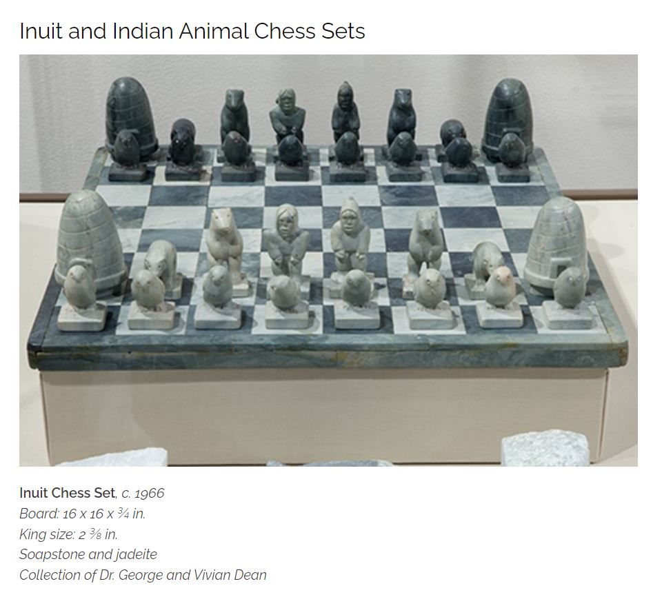 Antique Inuit Chess Set