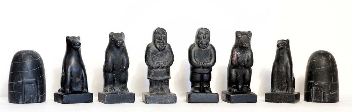 Antique Inuit Chess Set