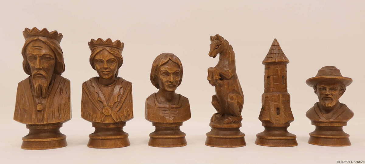 Antique German chess set