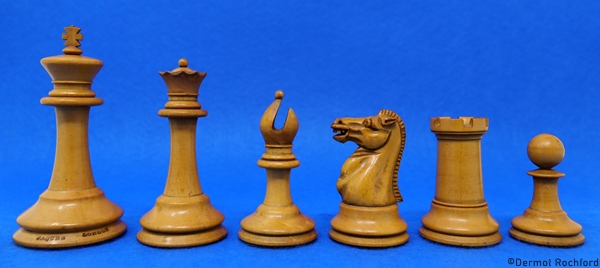 Antique Tournament Club chess set,