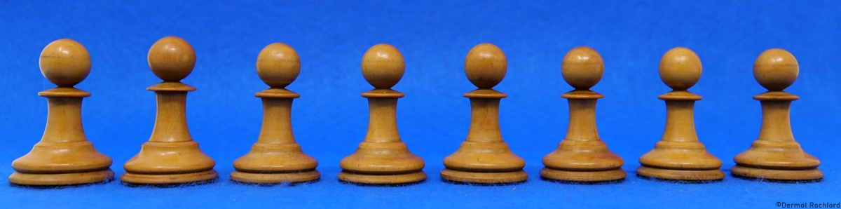 Antique English Jaques Chess Set