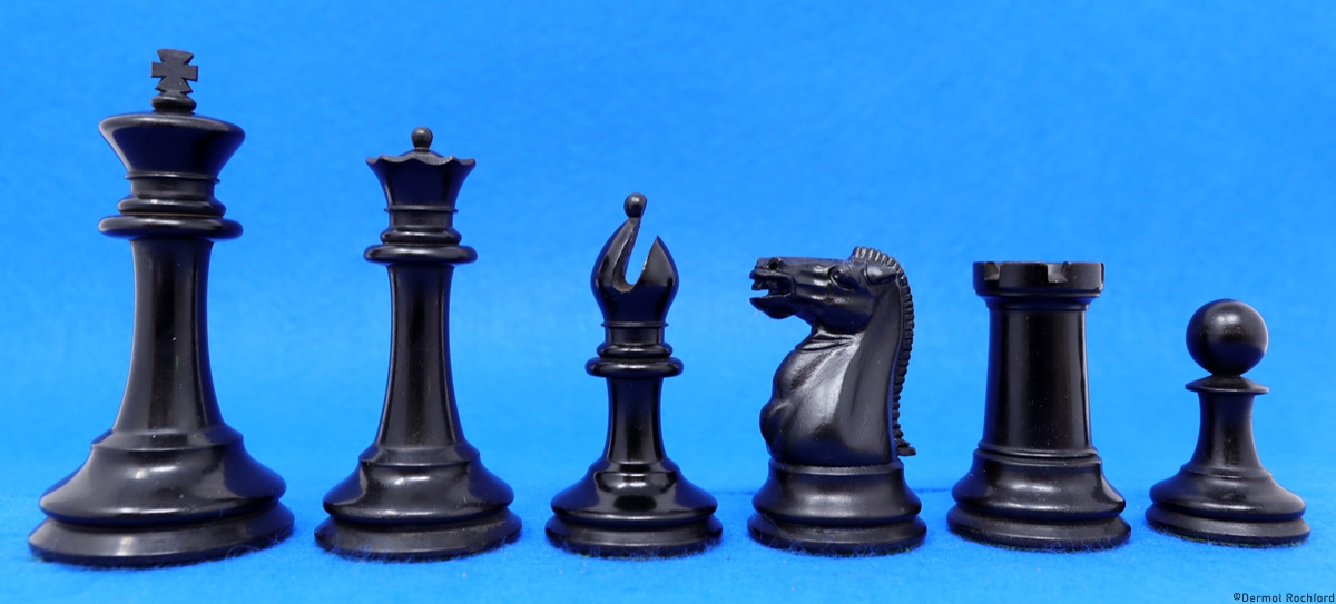 Antique English Jaques Chess Set