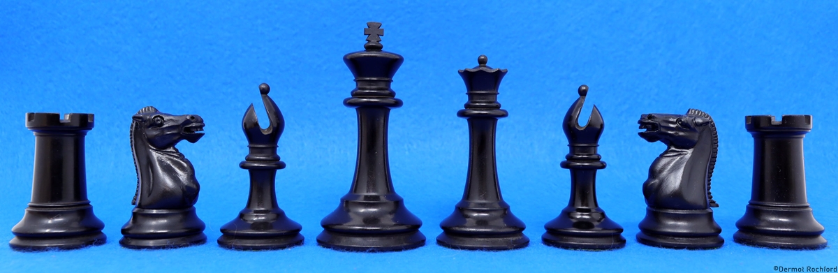 Antique English Jaques Chess Set
