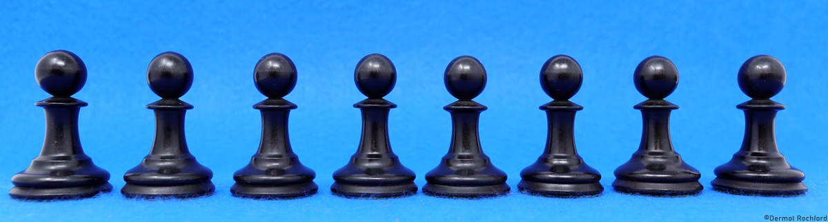 Antique English Jaques Chess Set