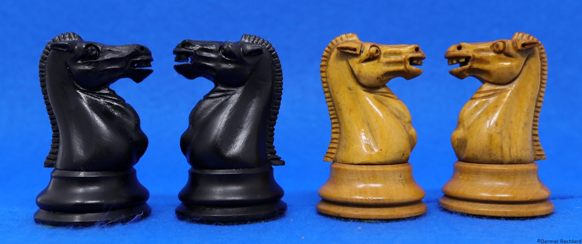 Antique English Jaques Chess Set