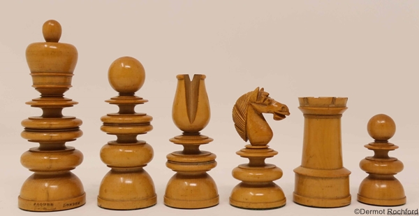 Rare Antique St. George Jaques Chess Set