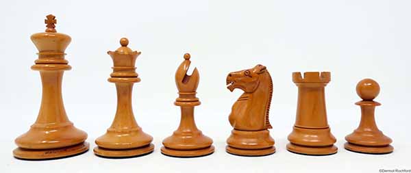 Antique Jaques Club chess set,