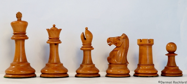 Antique Tournament Club chess set,