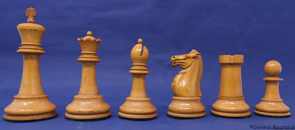 Antique Jaques Club chess set,