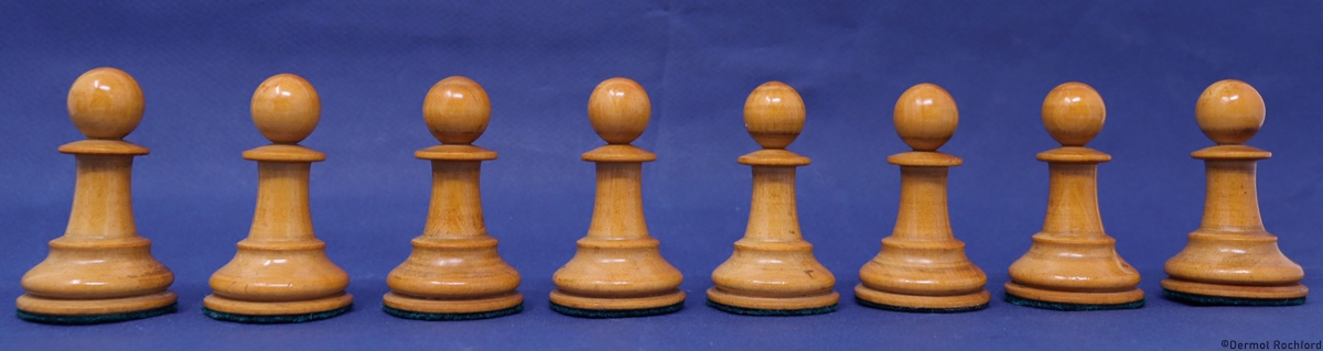 Antique English Jaques Chess Set