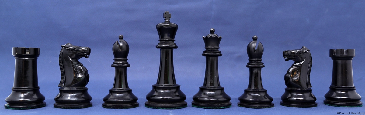 Antique English Jaques Chess Set