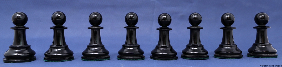 Antique English Jaques Chess Set