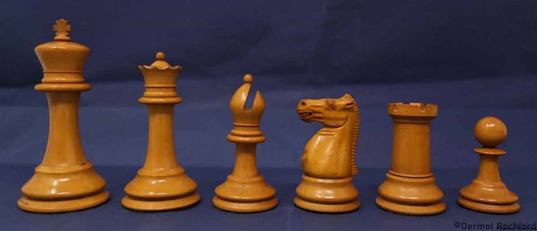 Antique Jaques Steinitz small club chess set,