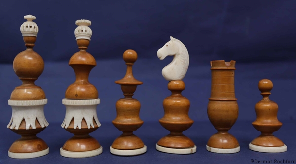Antique French Lyon Chess Set