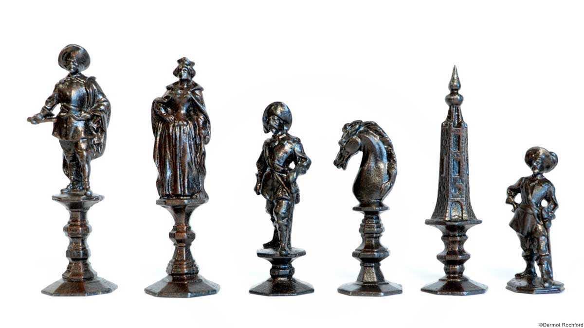 German Zimmerman Iron Chess Set