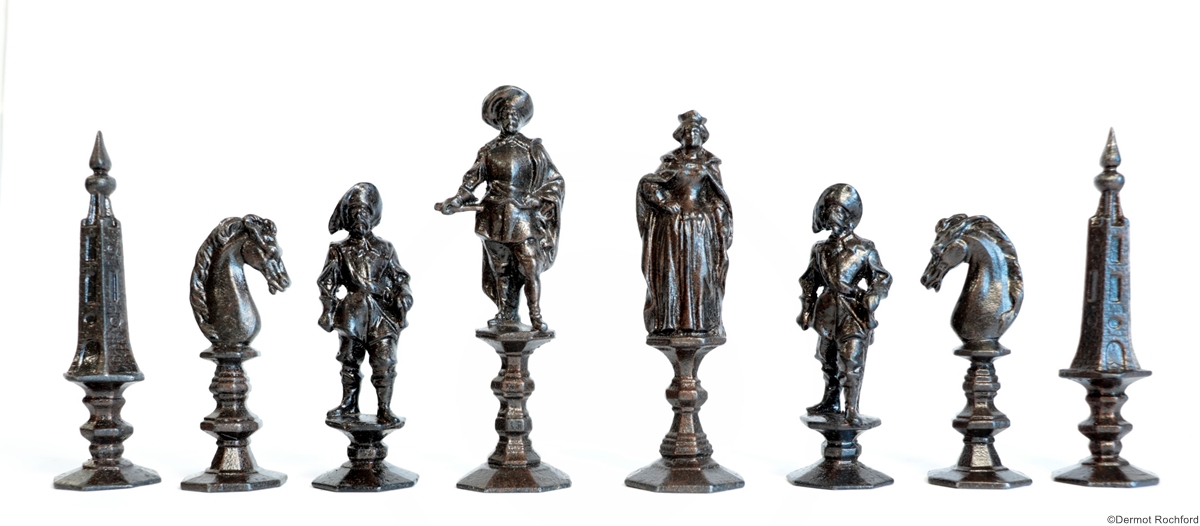 German Zimmerman Iron Chess Set