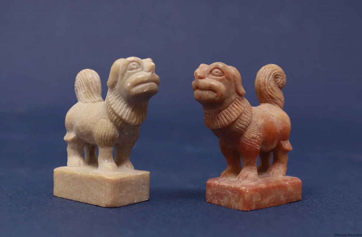  Vintage Mongolian Stone Chess Set